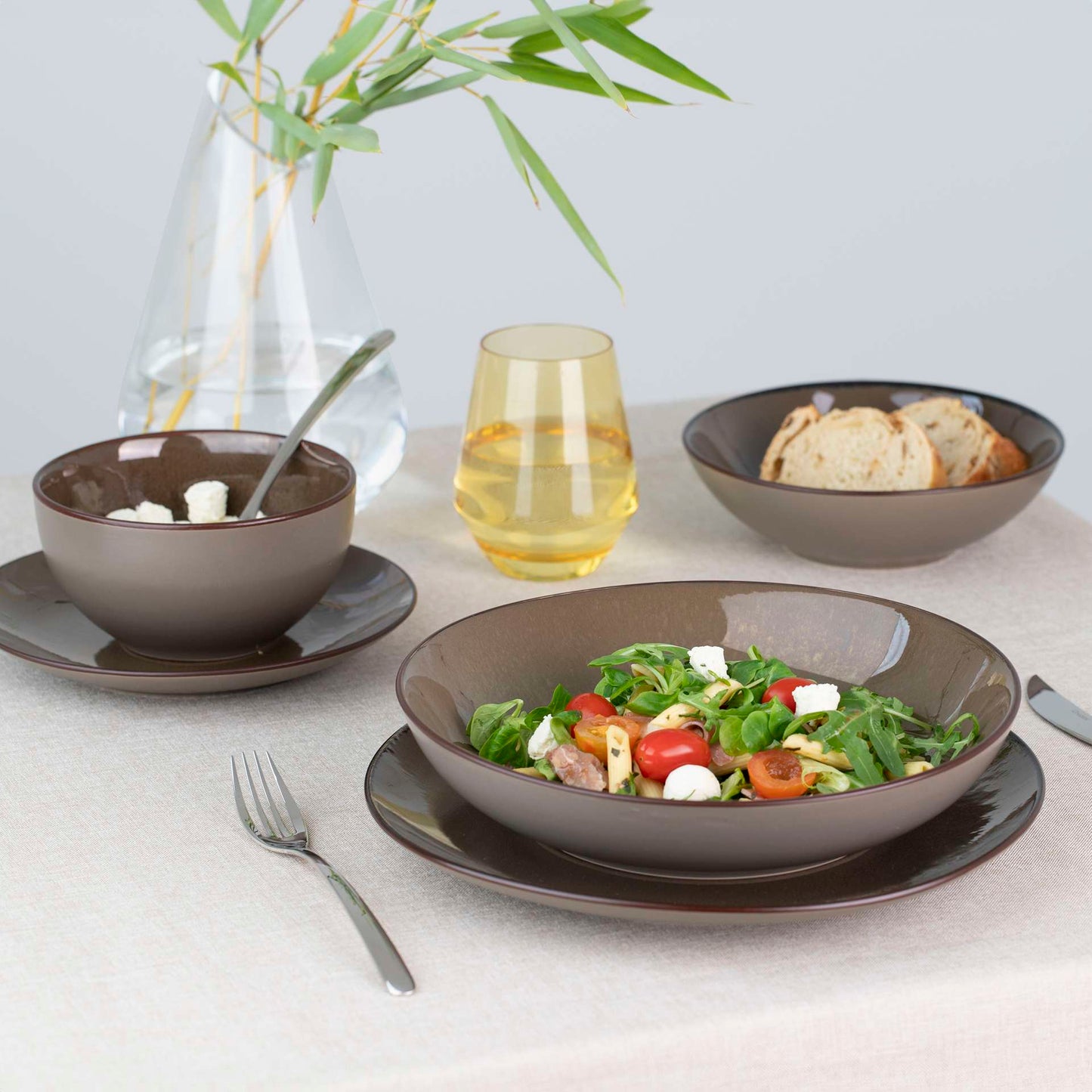 FEELING BRONZE - Dessertbord 21 cm (set van 6)