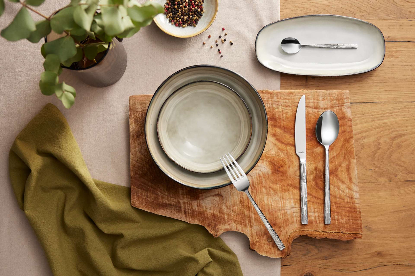 Dinerbord 28 cm (set van 6) - 6-delig - Shadow nacre