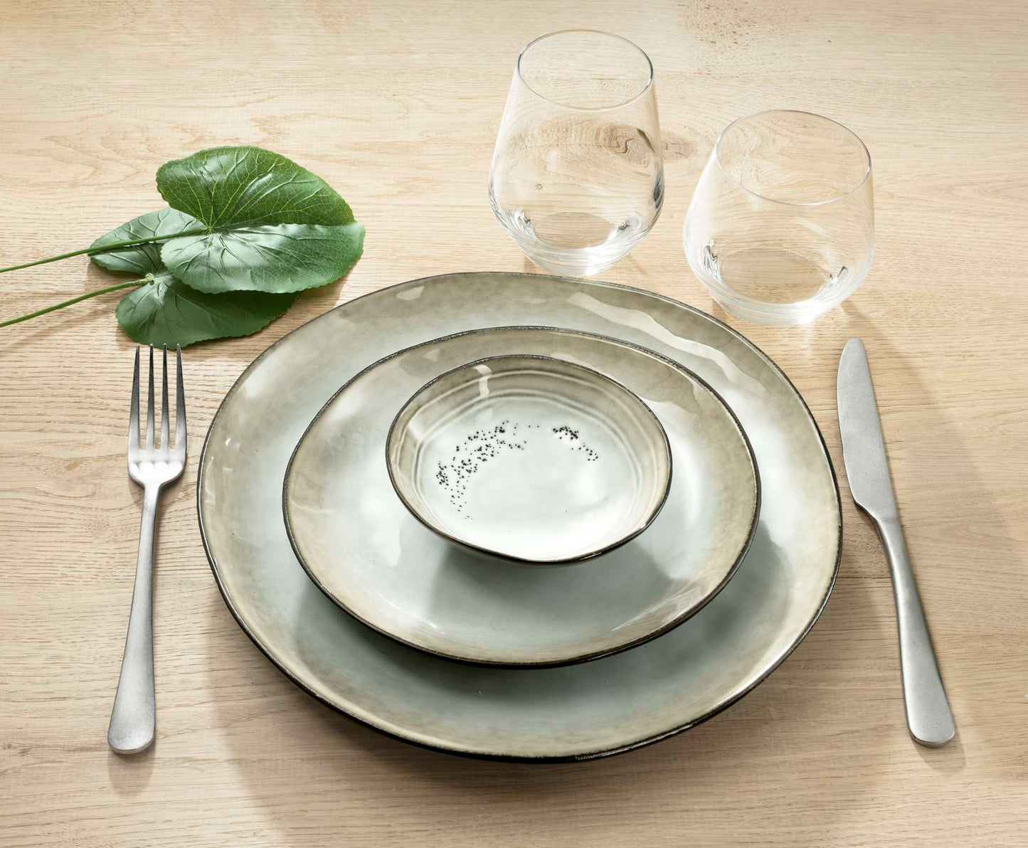 SHADOW NACRE - Dinerbord 28 cm (set van 6)