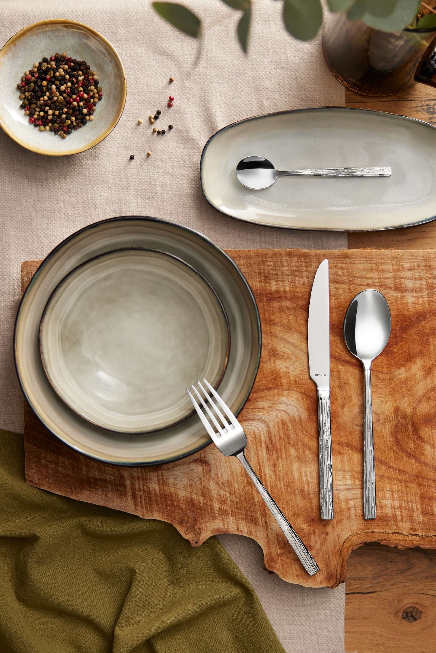 SHADOW NACRE - Dinerbord 28 cm (set van 6)