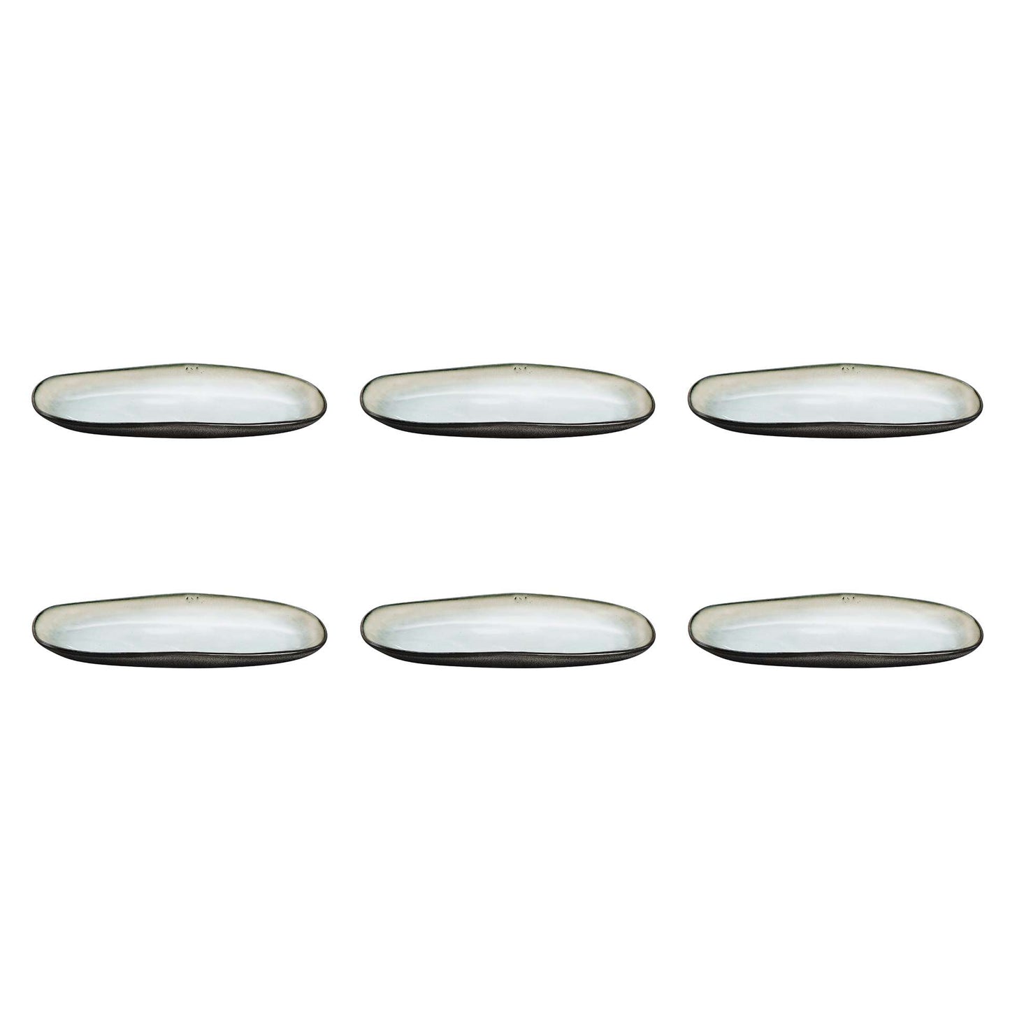 Kleine ovale schaal 23 x 11 cm - 6-delig - Shadow nacre