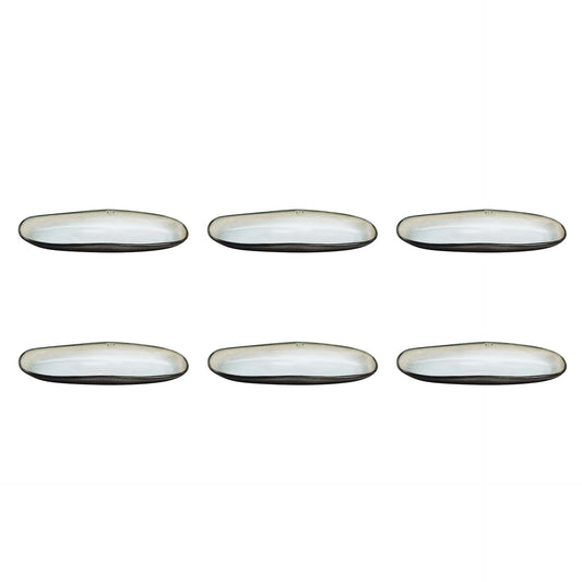 Kleine ovale schaal 23 x 11 cm - 6-delig - Shadow nacre