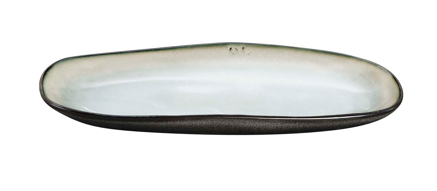 SHADOW NACRE - Kleine ovale schaal 23 x 11 cm