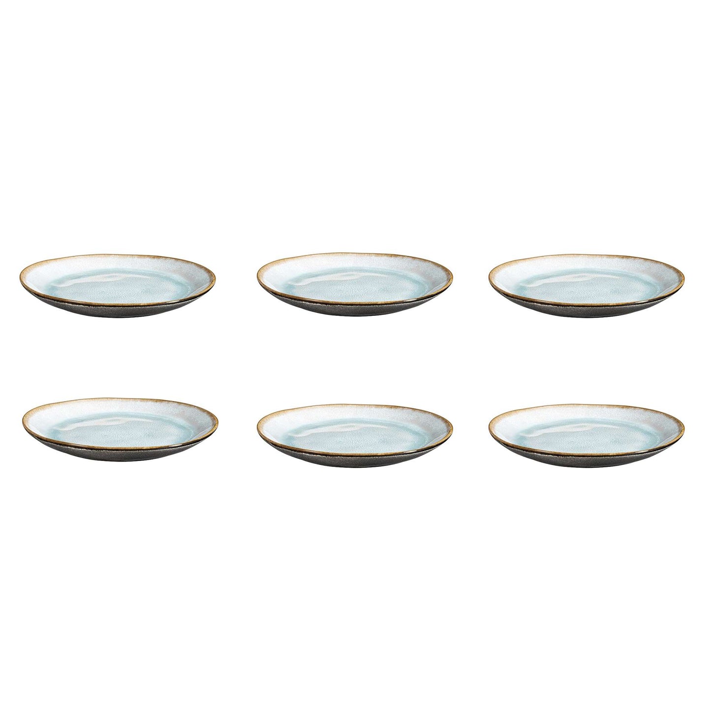 SHADOW AQUA - Dessertbord 20,5 cm (set van 6)