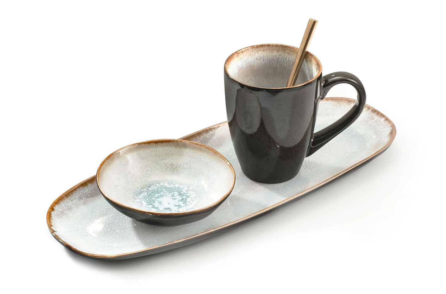 SHADOW AQUA - Dinerbord 28 cm (set van 6)