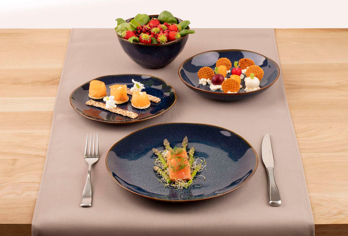 VERTIGO DENIM - Dessertbord 21 cm (set van 6)