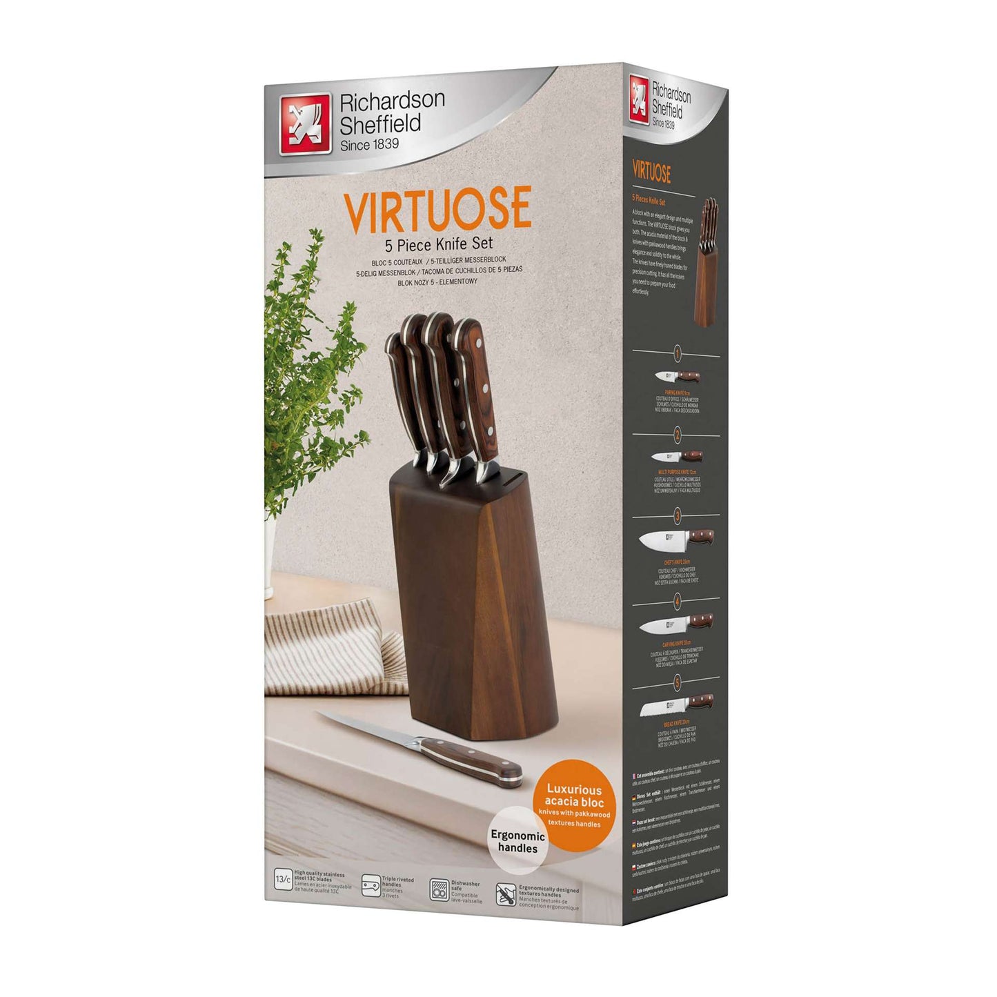 Virtuose Knife Block - 5-piece