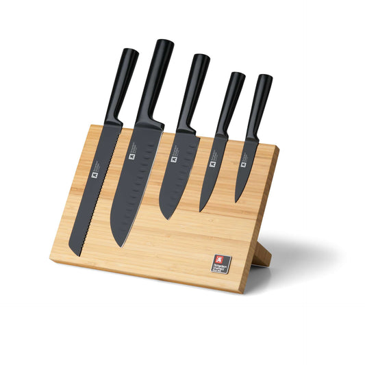 Nox Knife Block - 5-piece - Bamboo