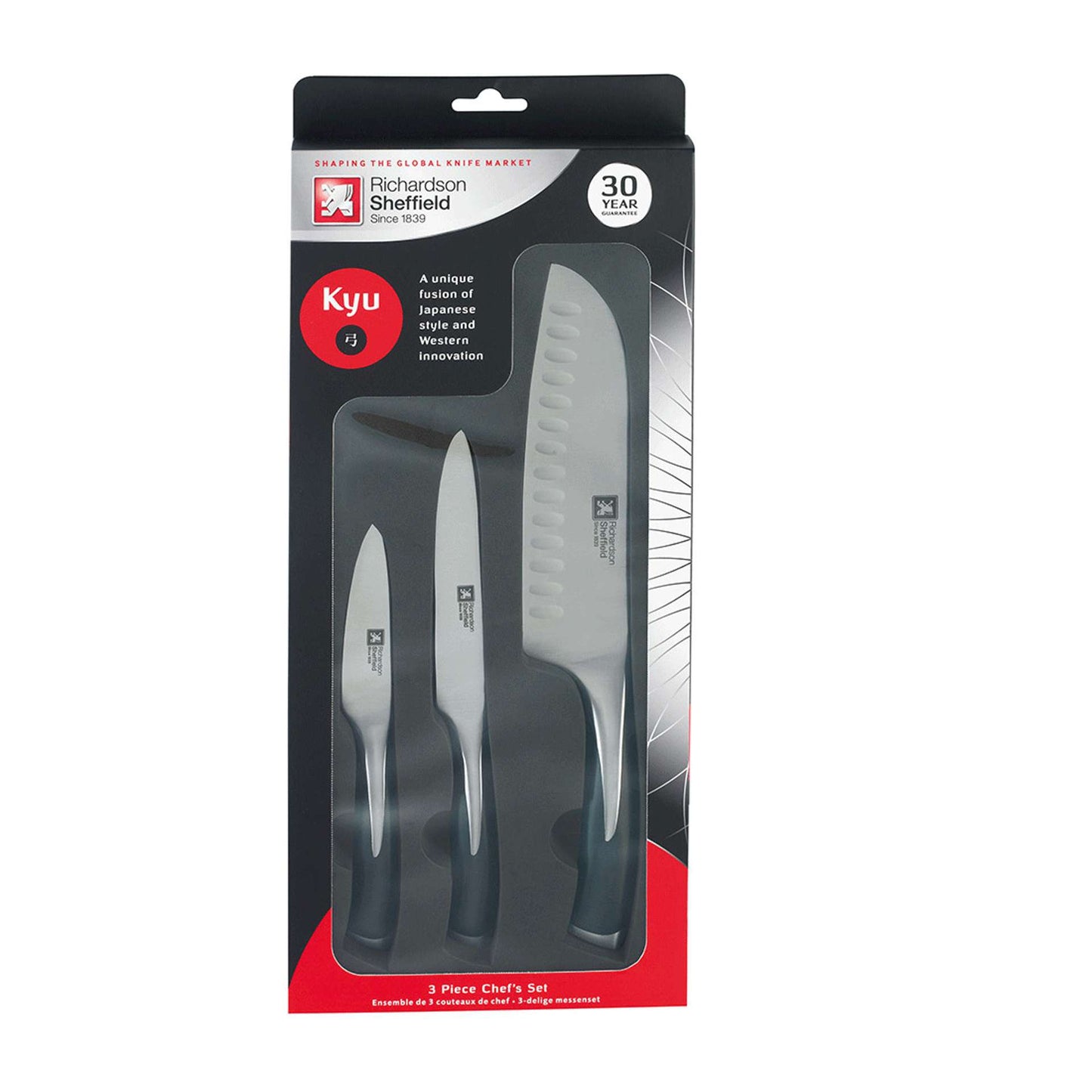 Keukenmessen set - 3-delig - Kyu