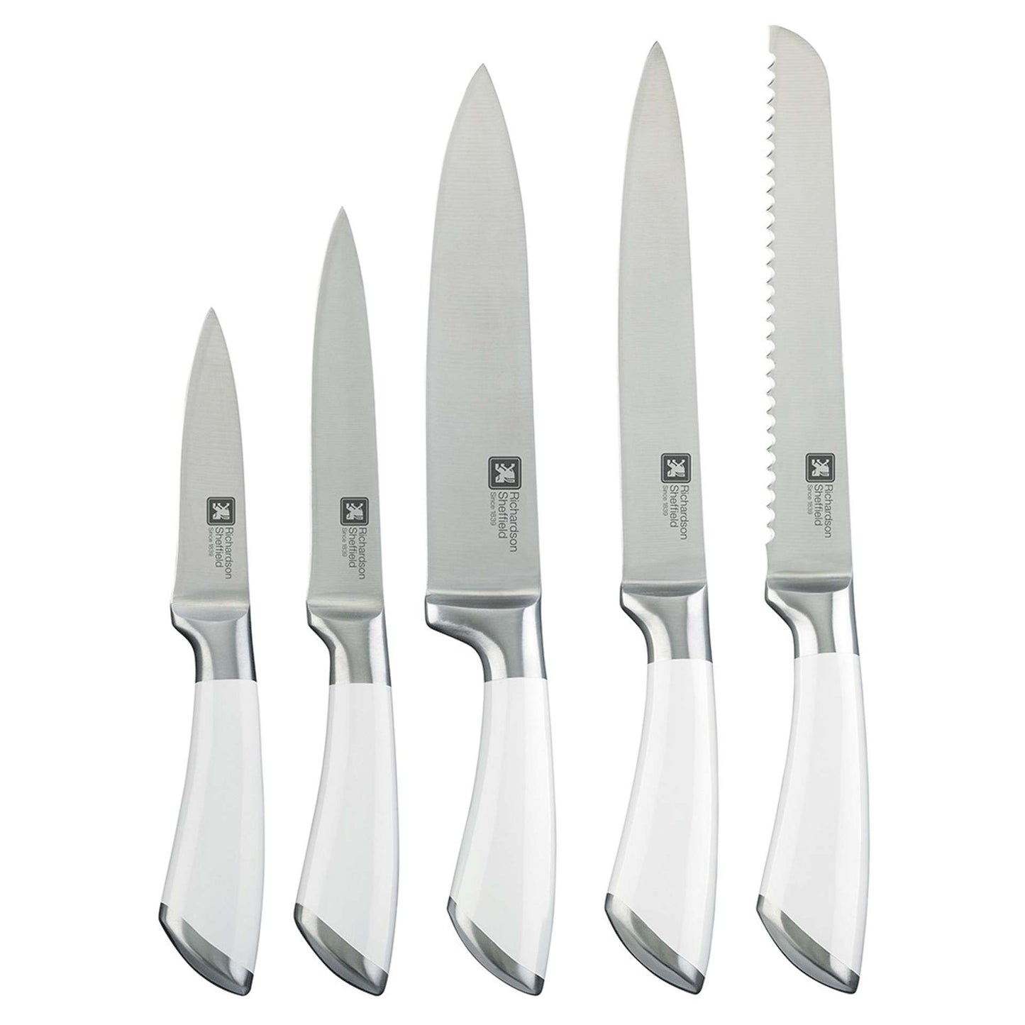 Fusion Knife Block - 5-piece - Bamboo White