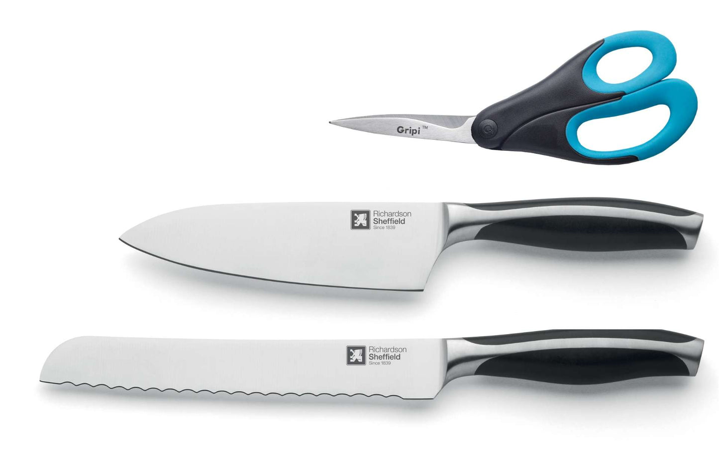 Keukenmessen set - 3-delig - 3 Personen - Aspero professional