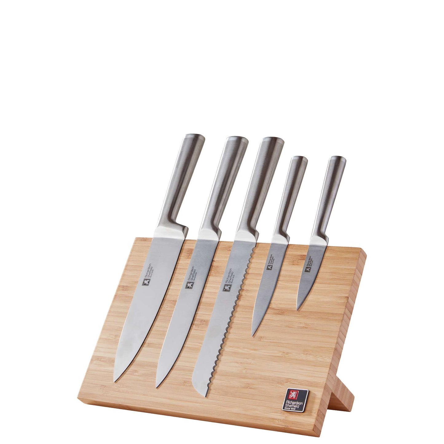 Visage Knife Block - 5-piece - Silver-colored