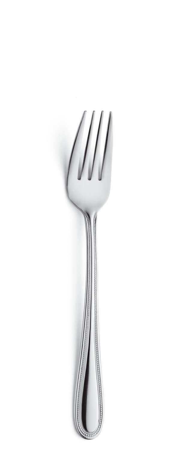 Pearl Pastry Fork Set - 4 Piece - Silver Colored