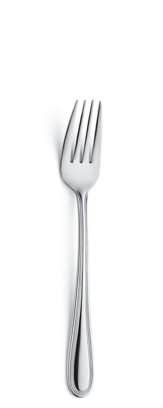 Pearl Pastry Fork Set - 4 Piece - Silver Colored