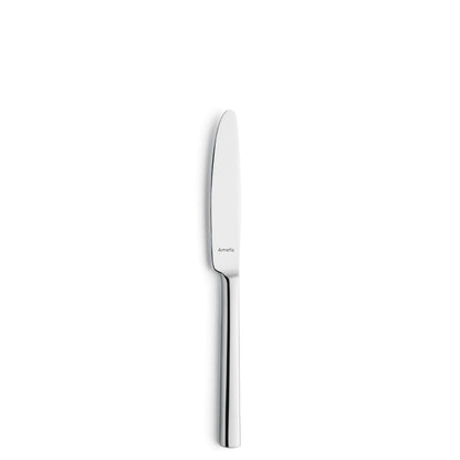 Colorado Dessert Knives Set Solid Handle - 2 Persons - 2-Piece - Silver Colored