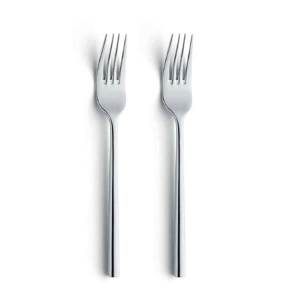 Colorado Table Fork Set - 2 Persons - 2-piece - Silver Colored