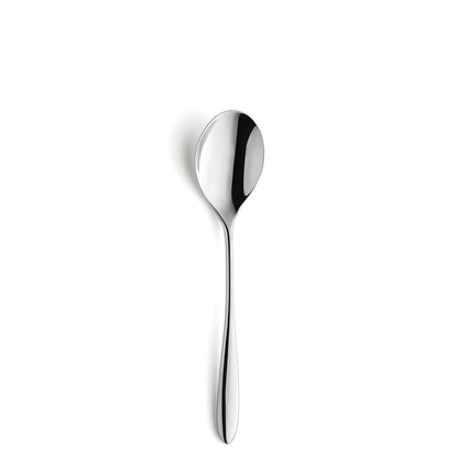 Cuba Dessert Spoon Set - 2 Persons - 2-Piece - Silver Colored