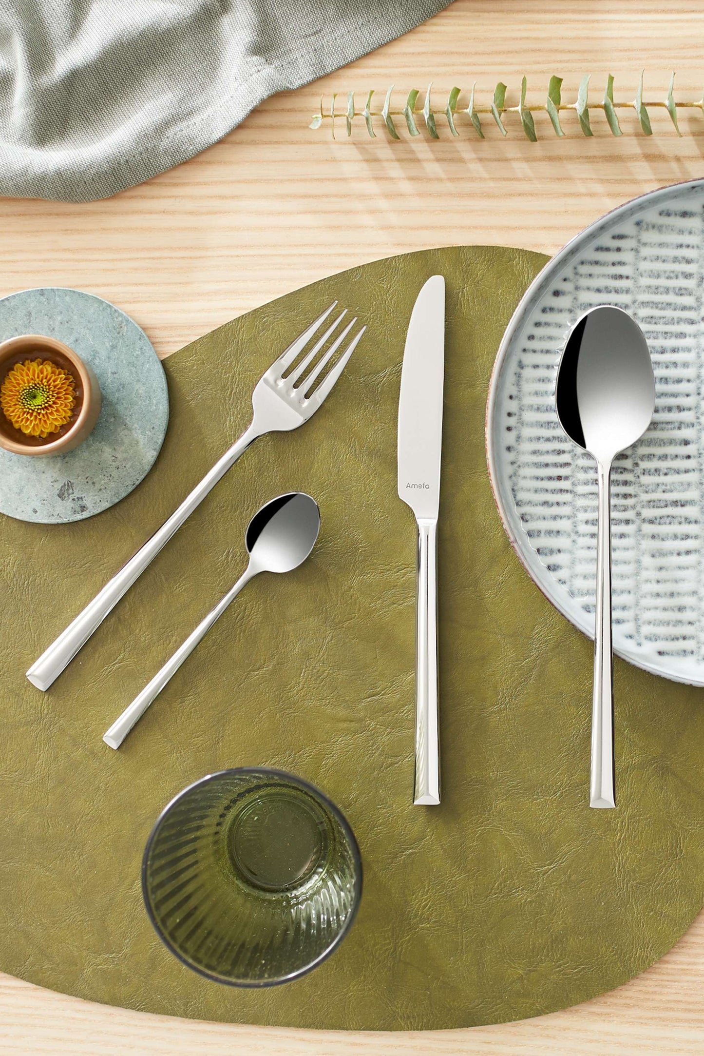 Metropole Cutlery Set - 6 Persons - 60 Pieces - Silver Colored