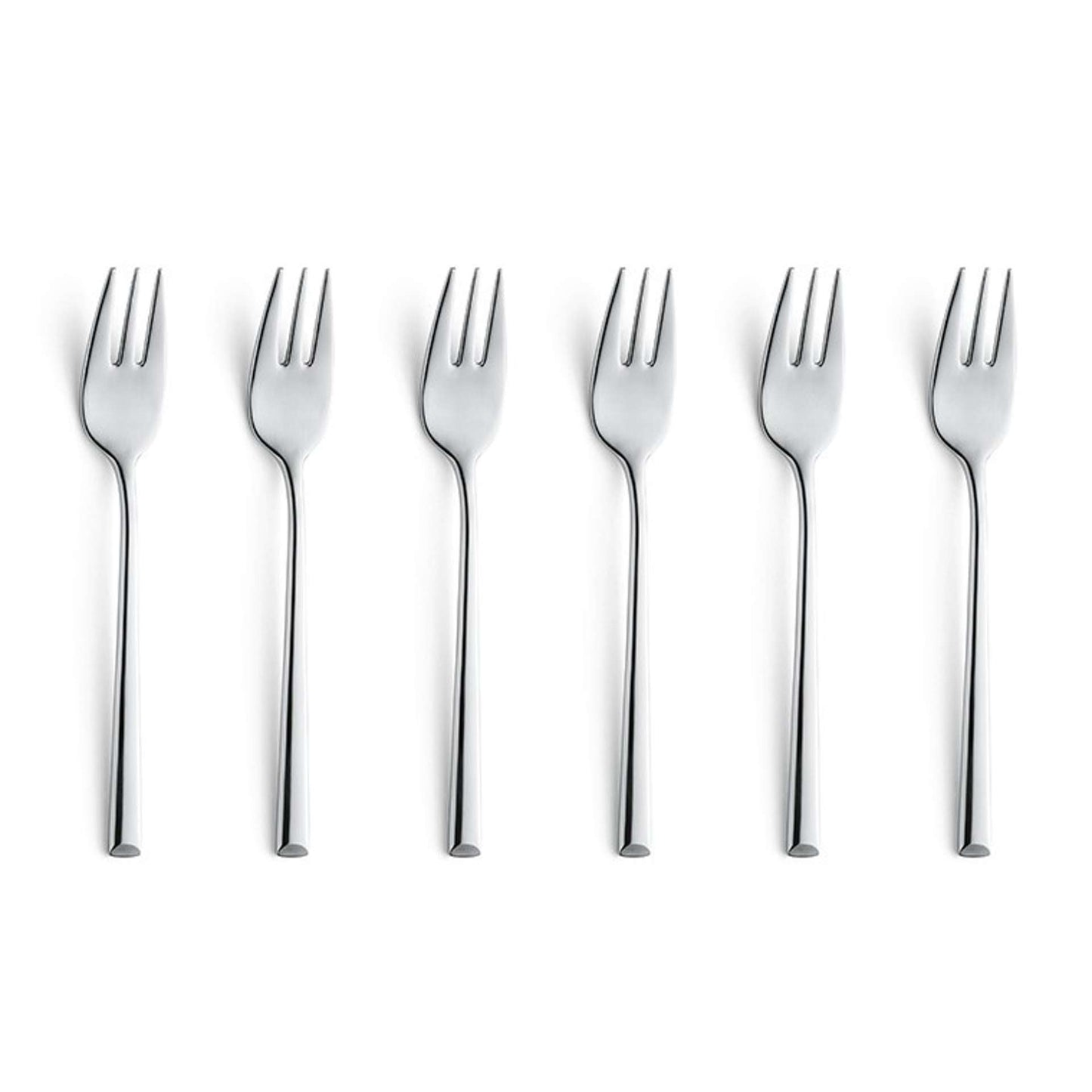 Metropole Pastry Fork Set - 6 Persons - 6-Piece - Silver Colored