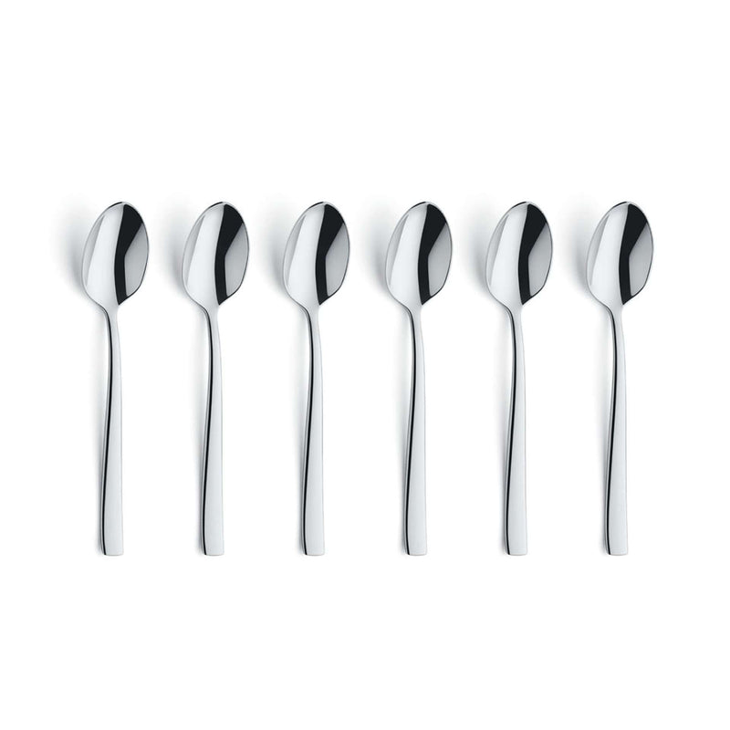 Martin - Koffielepels set - 6 Personen - 6-delig - Zilverkleurig