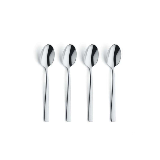 Martin Coffee Spoon Set - 4 Persons - 4-Piece - Silver Colored