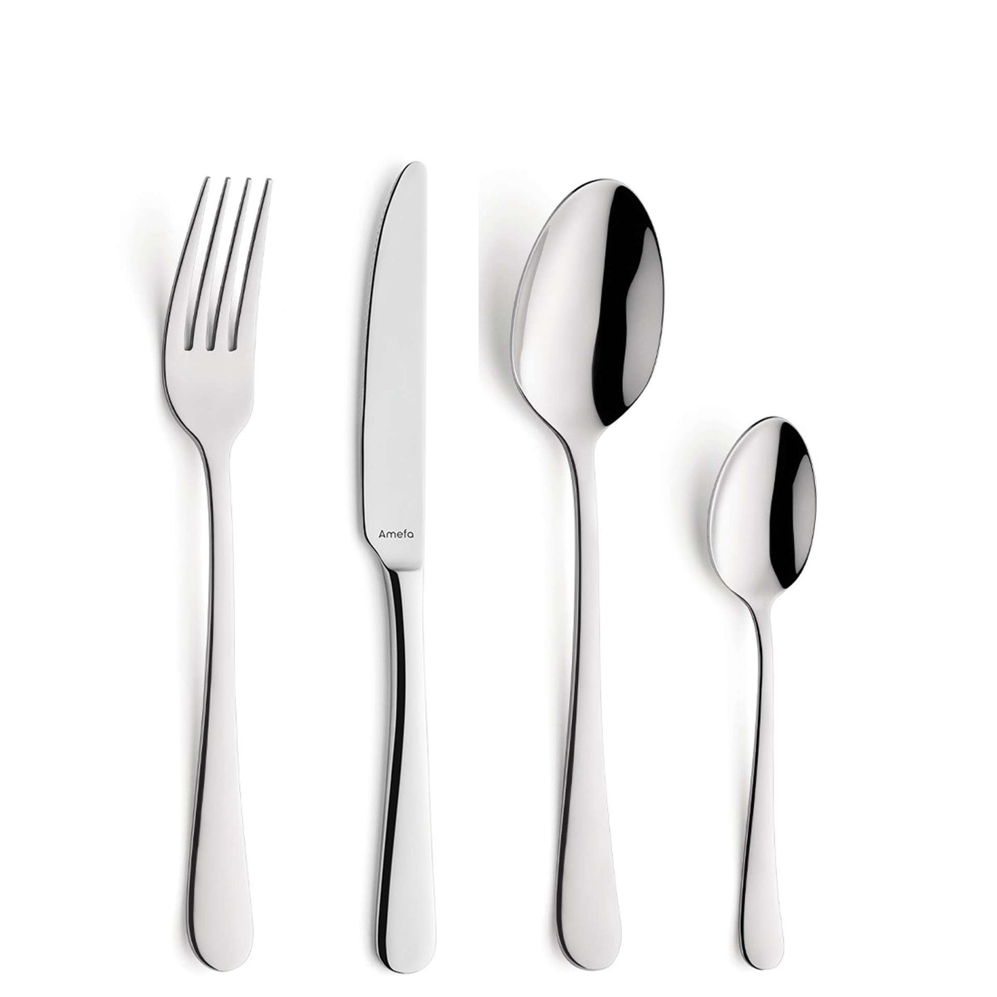 Austin Cutlery Set - 6 Persons - 24 Pieces - Silver Colored