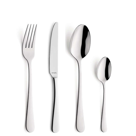 Austin Cutlery Set - 6 Persons - 24 Pieces - Silver Colored