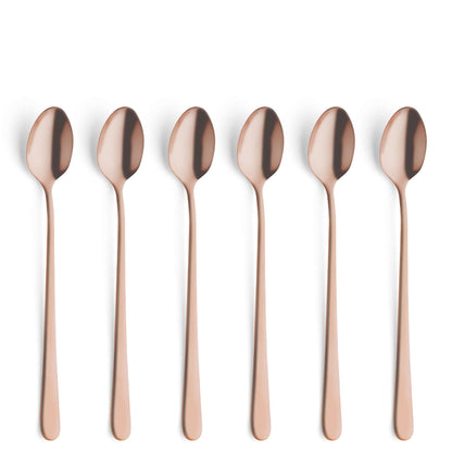 Austin - Longdrink-/Latte macchiato lepels set - 6 Personen - 6-delig - Koper