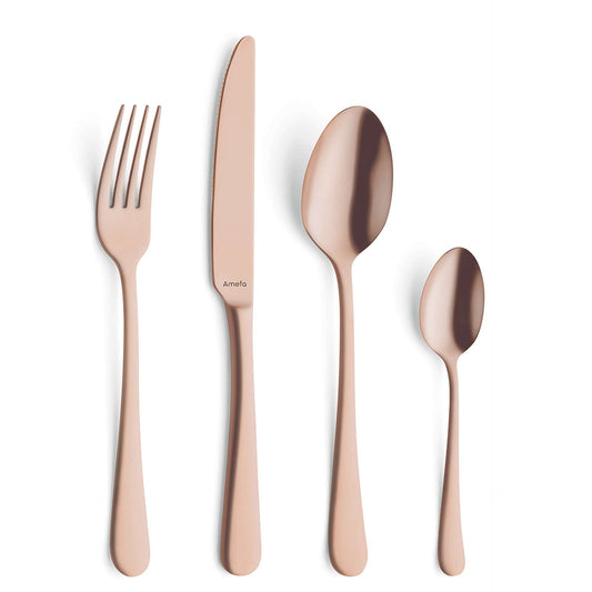 Austin Cutlery Set - 6 Persons - 24 Pieces - Copper