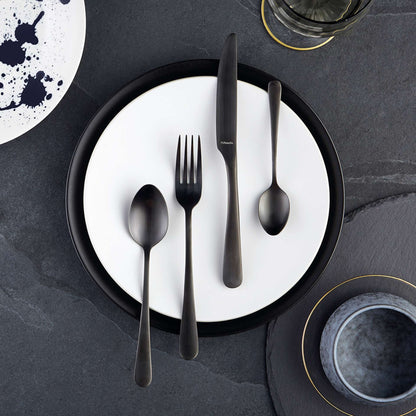Austin Pastry Fork Set - 6 Persons - 6-Piece - Black