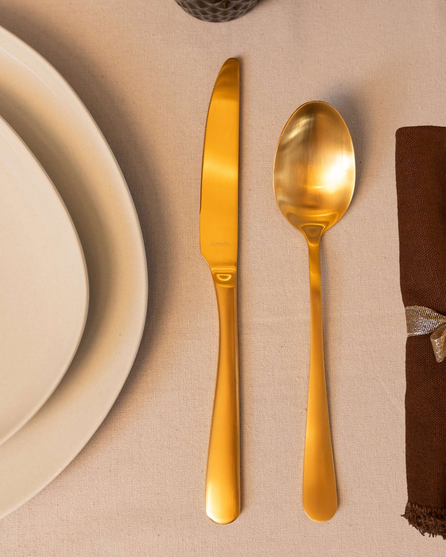 Austin Cutlery Set - 6 Persons - 24 Pieces - Gold