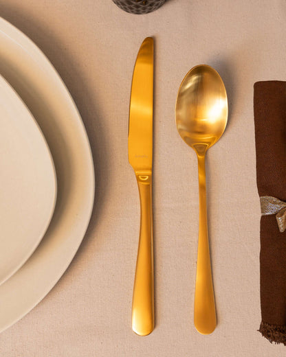 Austin Cutlery Set - 6 Persons - 24 Pieces - Gold