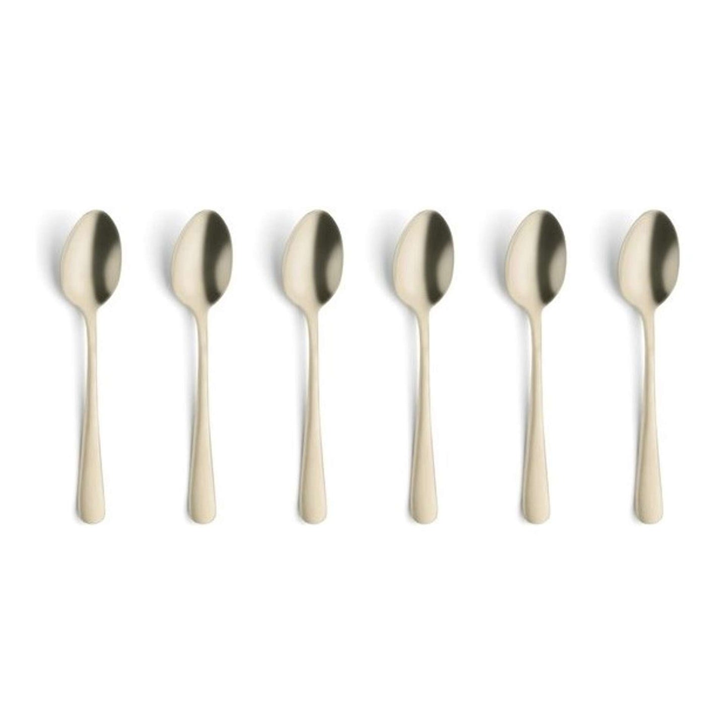Austin Mocca/Espresso spoon set - 6 Persons - 6-piece - Champagne