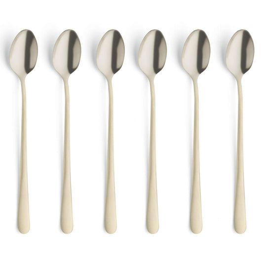 Austin Longdrink/Latte macchiato spoon set - 6 persons - 6-piece - Champagne