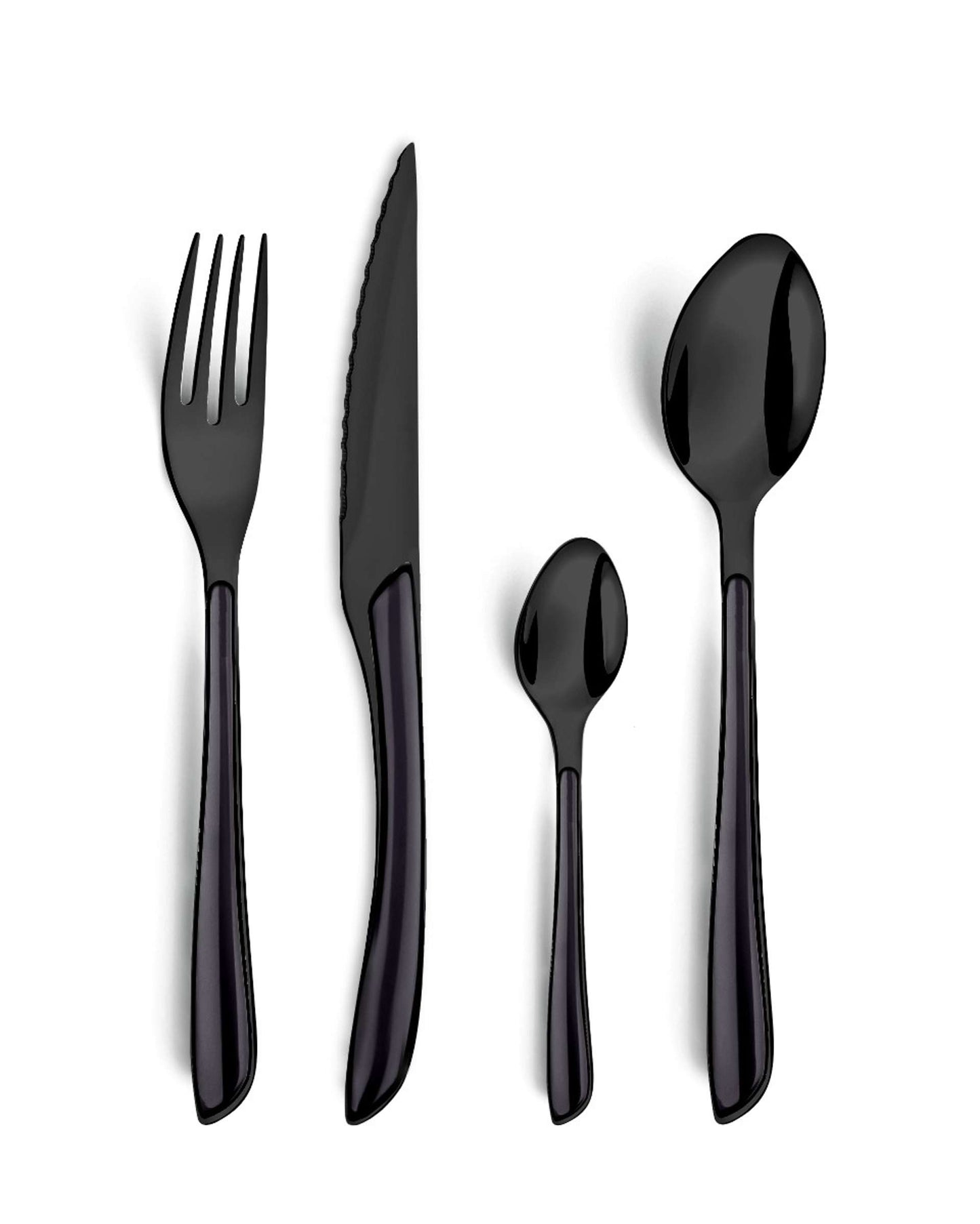 Lumino - Bestekset - 4 Personen - 16-delig - Zwart