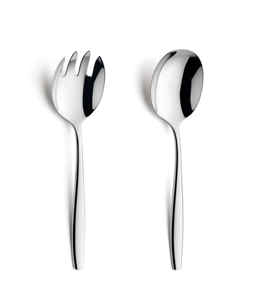 Florence Salad Cutlery Set - 2-Piece - Silver Colored