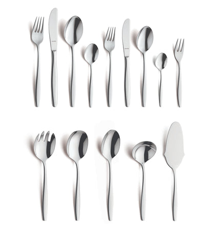 Florence Cutlery Set - 6 Persons - 60 Pieces - Silver Colored