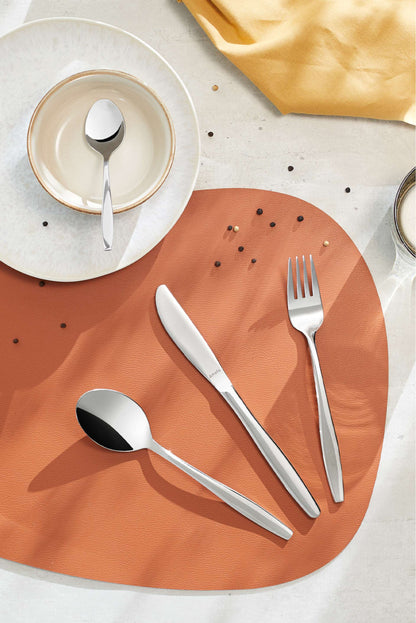 Florence Cutlery Set - 6 Persons - 24 Pieces - Silver Colored
