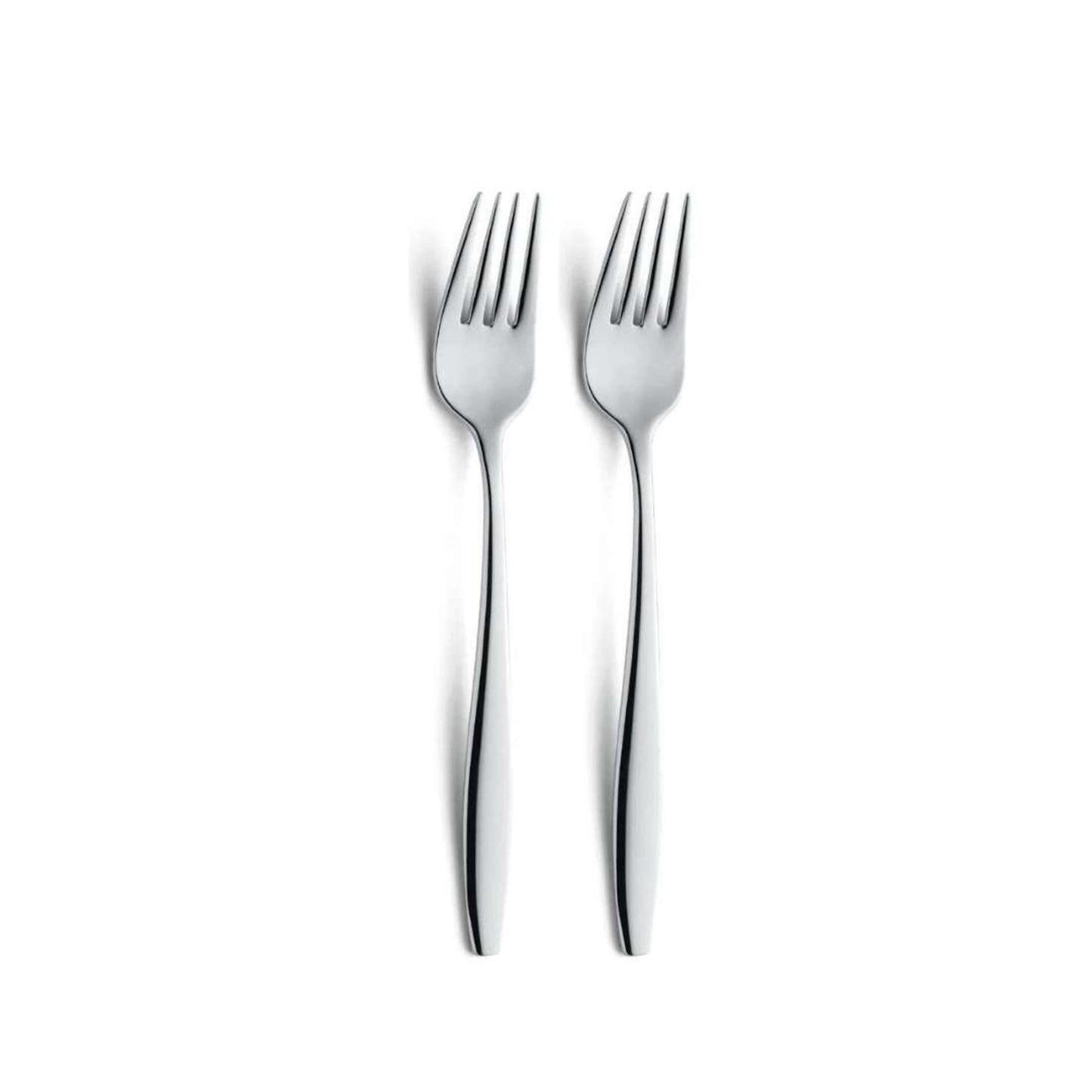 Florence - Dessertvorken set - 2 Personen - 2-delig - Zilverkleurig