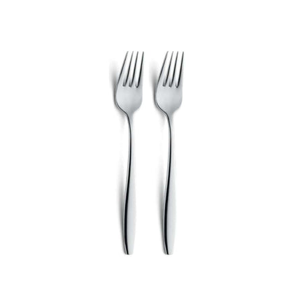 Florence - Dessertvorken set - 2 Personen - 2-delig - Zilverkleurig