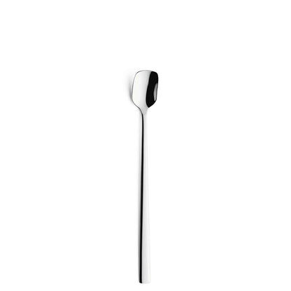 Moderno Longdrink/Latte macchiato spoon set - 6 persons - 6-piece - Silver colored
