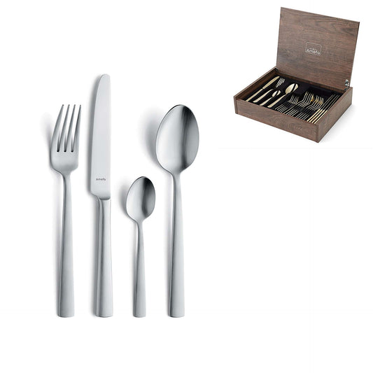 Ventura Cutlery Set - 24 Pieces - Silver Colored