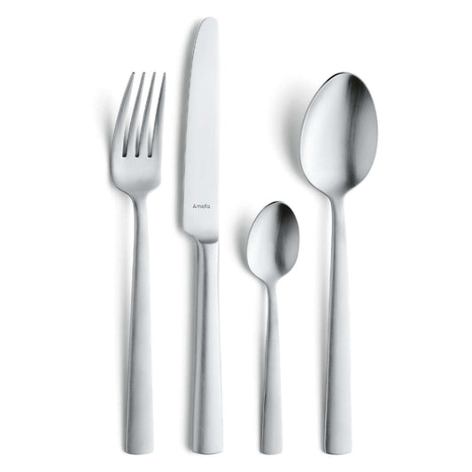Ventura Cutlery Set - 6 Persons - 24 Pieces - Silver Colored