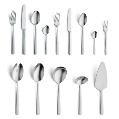 Ventura Cutlery Set - 6 Persons - 60 Pieces - Silver Colored