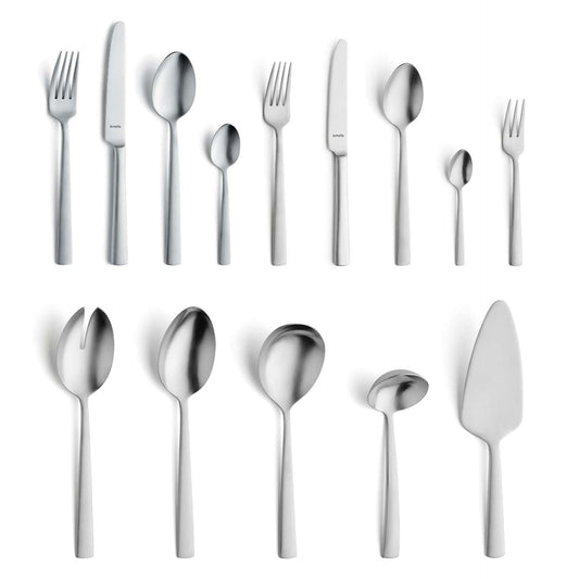 Ventura Cutlery Set - 6 Persons - 60 Pieces - Silver Colored