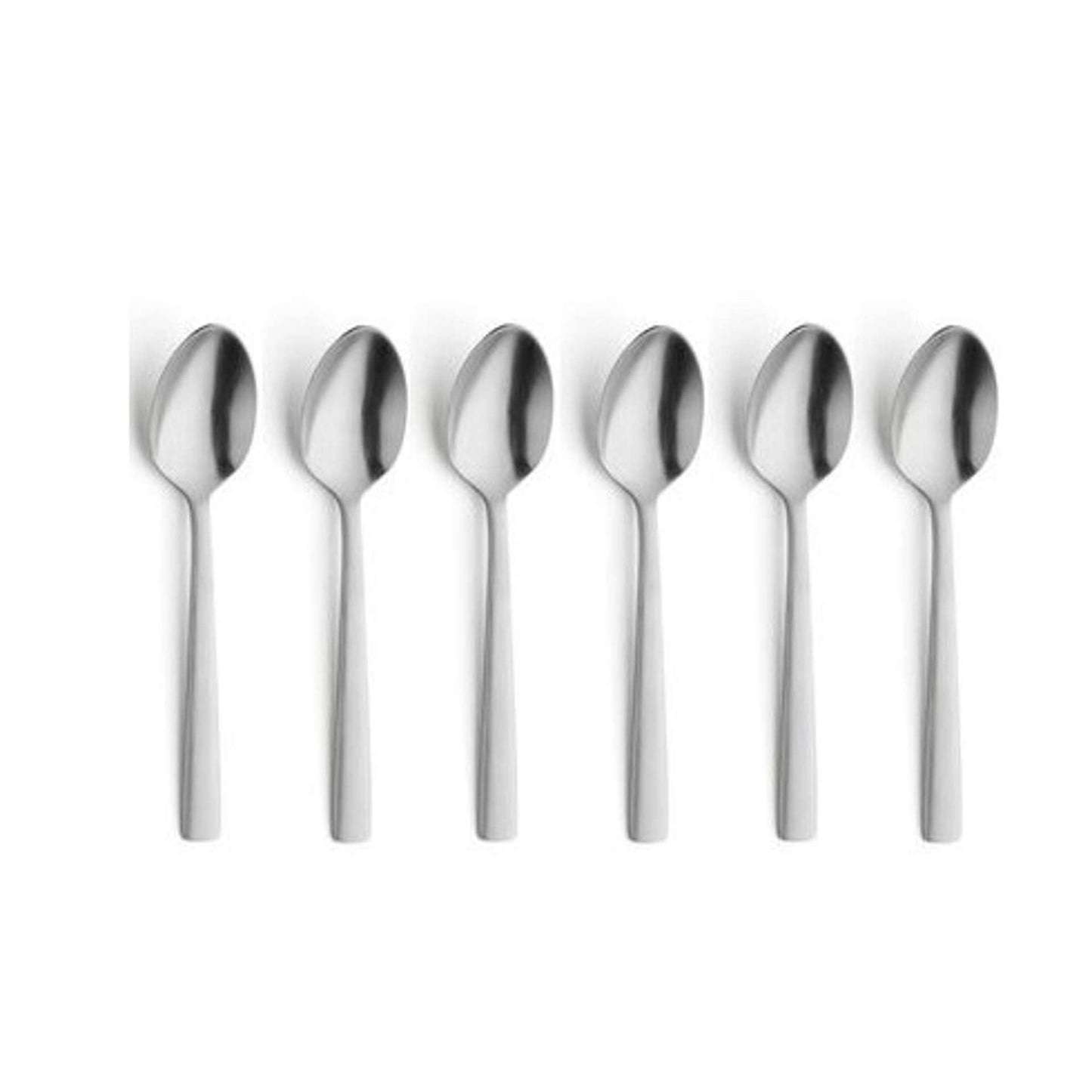 Ventura Coffee Spoon Set - 6 Persons - 6-Piece - Silver Colored