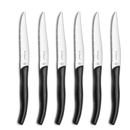 Sky Lag Steak Knives Set - 6 Piece - Black