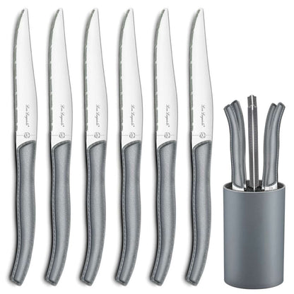 Sky Lag Steak Knives Set - 6 Piece - Gray
