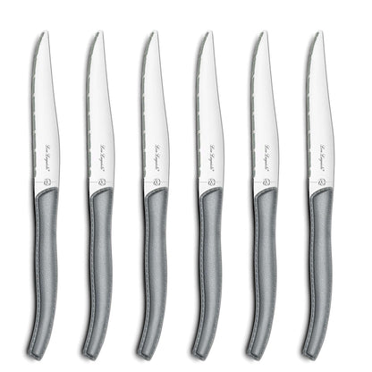 Sky Lag Steak Knives Set - 6 Piece - Gray