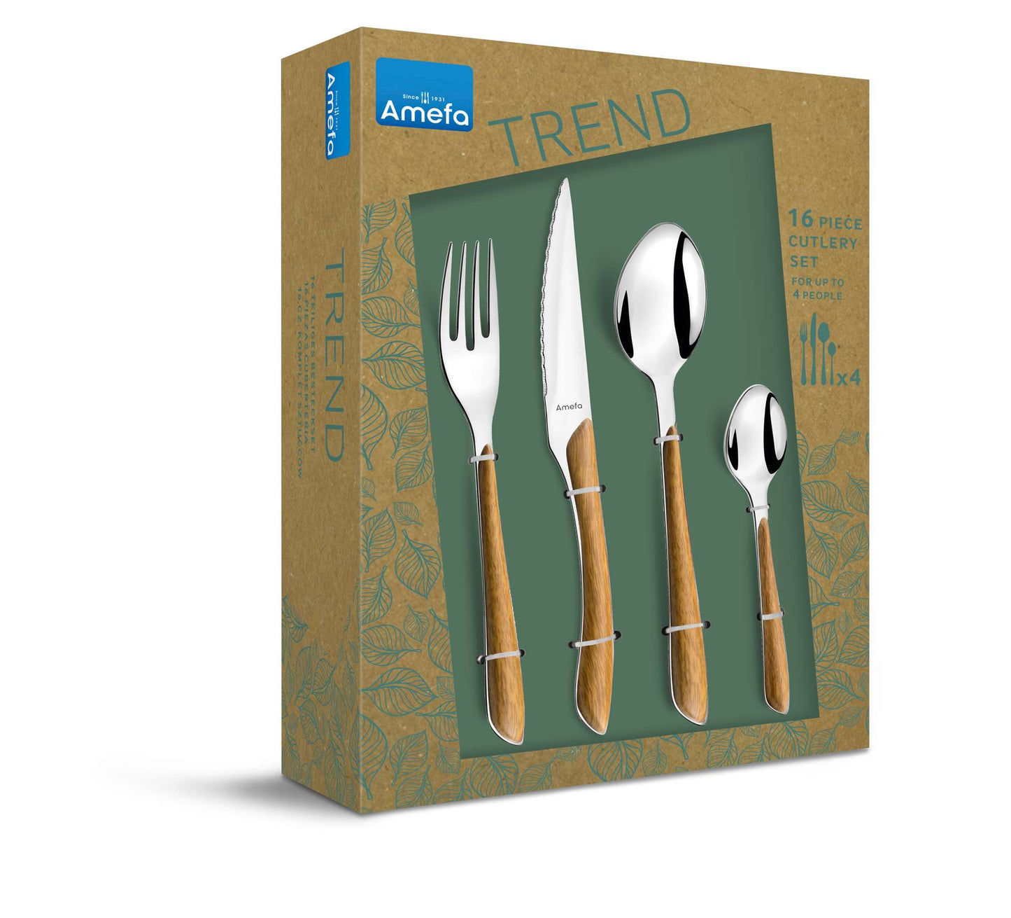 Bestekset - 16-delig - 4 Personen - Eclat nature